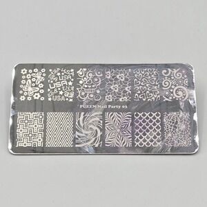 Pueen nail art stamping plate Nail Party 03 resin art craft stamp USA hearts